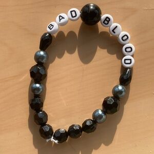 Taylor swift eras tour Black and White Beaded Bracelet